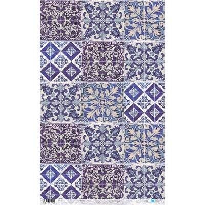 Rýžový papír 54x33 MODRÉ VARIACE - Rice Paper 54x33 blueEJOS VARIOS blueES