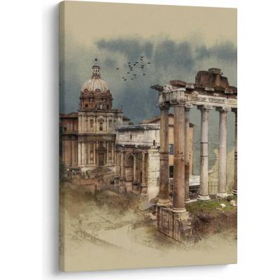 Obraz - Forum Romanum, Rím, Taliansko, jednodielny 50x70 cm
