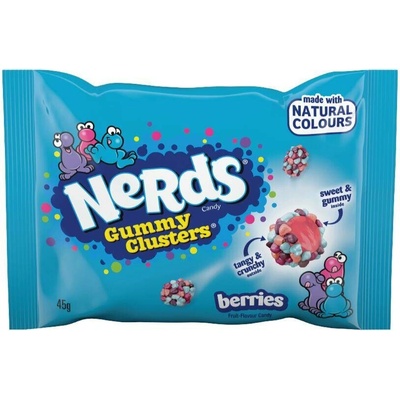 Nerds Clusters Berries žvýkací bonbony 45 g