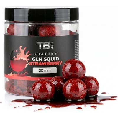 TB Baits Boosterované boilies Squid Strawberry 120 g 20 mm