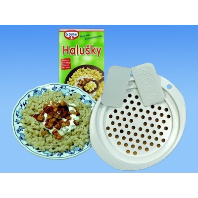 REPROPLAST Cedník, strúhadlo na halušky a halušky + 2x stierka ø 27 cm, plast