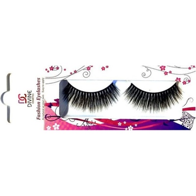DIVINE cosmetics EL42 Umelé riasy s 1 g priehľadným lepidlom