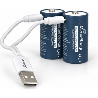 MediaRange USB-C Li-Ion 3000 mAh 2ks MRBAT168