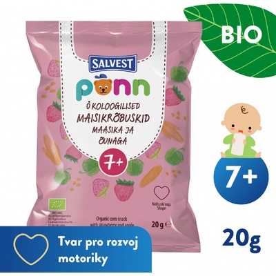 Salvest Põnn BIO křupky pro děti jahoda 20 g – Hledejceny.cz