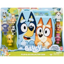 BLUEY A BINGO PEJSCI 8 ks + KUFŘÍK