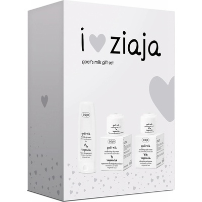 Ziaja Kozí mléko denní krém 50 ml + noční krém 50 ml + krém na ruce a nehty 80 ml dárková sada – Hledejceny.cz