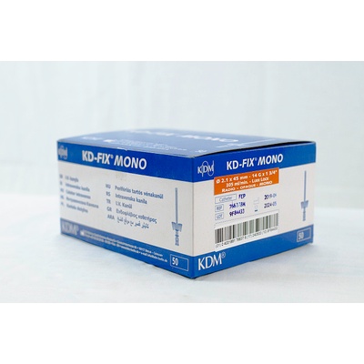 IV KD-FIX MONO Kanyla s křídly bez portu 14 G oranžová 2,1x45 mm 50 ks – Hledejceny.cz