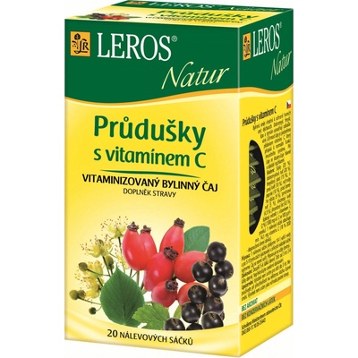 Leros Natur Priedušky s vitamínom C 20 x 1,5 g