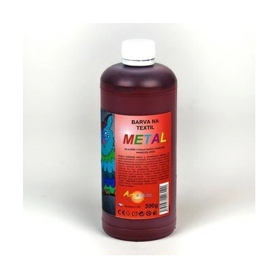 Artemiss metalické farby na textil 500 g oranžová