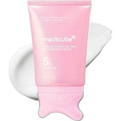 Medicube PDRN Collagen Gua Sha Neck Wrinkle Cream – krém na krk s PDRN a 5% Volufiline™ 90 ml