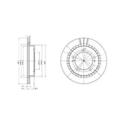 DELPHI Brzdový kotúč BG3158