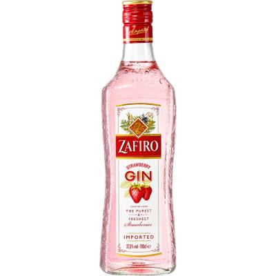 Zafiro Pink Premiun Gin Strawberry 37,5% 1 l (čistá fľaša)