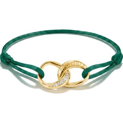 Thomas Sabo A2236-M03-6-L24V Textile Bracelet Together Gold-Plated, Adjustable