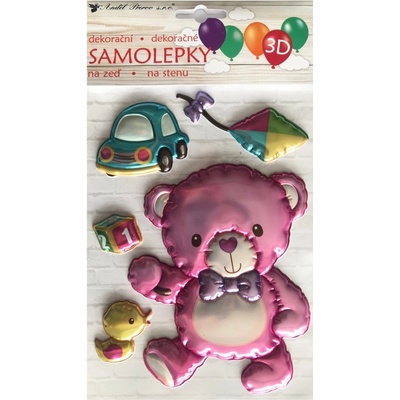 Dětská samolepicí 3D dekorace na stěnu medvídek 10440 / Samolepky pro děti ( 15 x 26 cm ) Room Decor – Hledejceny.cz