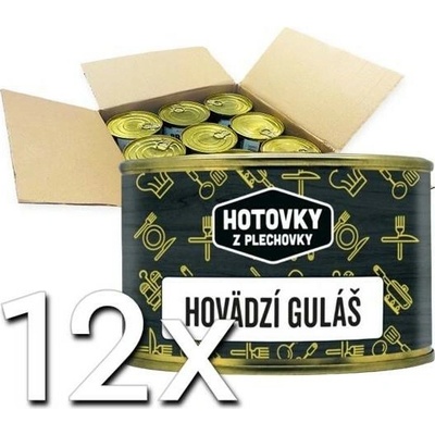 Hotovky z plechovky Maďarský hovädzí guláš 400g | 12ks v kartóne