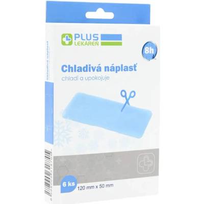 Plus Lekáreň Hydrogelová chladivá náplast 120 x 50 mm 6 ks