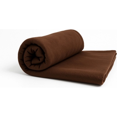 Jahu fleece deka UNI tmavě hnědá 150x200