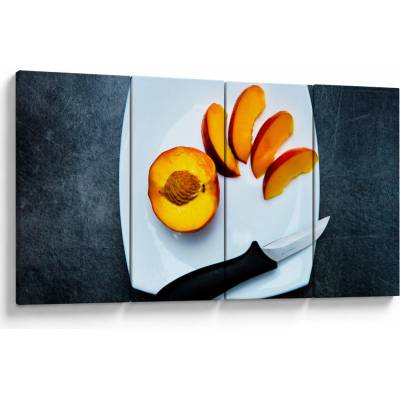 Obraz broskyne, štvordielne 160x80 cm