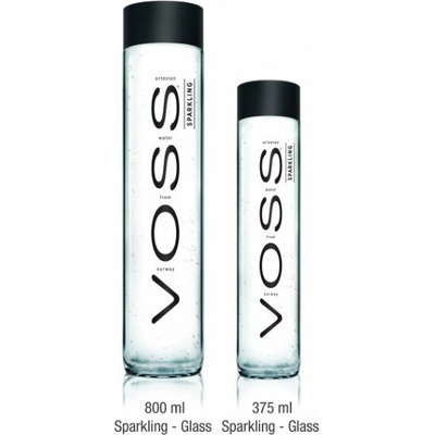 Voss perlivá 375 ml SKLO BLACK EDITION