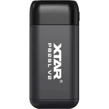 Nabíjačka / powerbanka pre valcové Li-ion batérie 18650 / 20700 / 21700 Xtar PB2SL V2 čierna