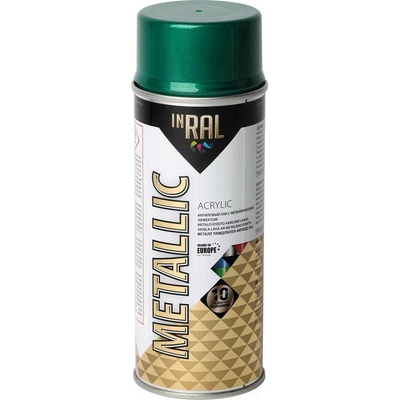 TEGRA INRAL farba v spreji s metalickým efektom 400 ml – zelená