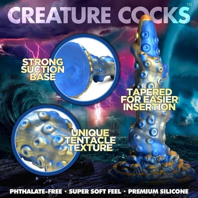 Creature Cocks Kraken Silicone Dildo Blue