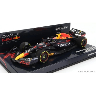 Minichamps Red bull F1 Rb18 Team Oracle Red Bull Racing N 1 World Champion Winner Dutch Gp 2022 Max Verstappen Matná Modrá Žlutá Červená 1:43