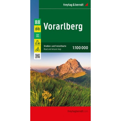 Vorarlberg, Straßen- und Freizeitkarte 1:100.000, freytag & berndt