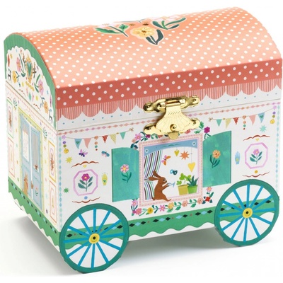 Djeco Šperkovnice a hudební skříňka 2 v 1 Enchanted caravan