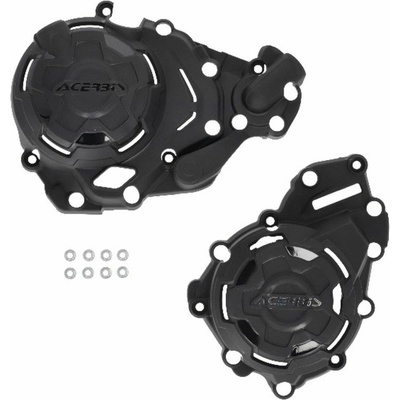 ACERBIS kryty motoru (kryt víka/ krytu spojky i alternátoru) X-POWER CF MOTO 450 MT 24-25 barva černá