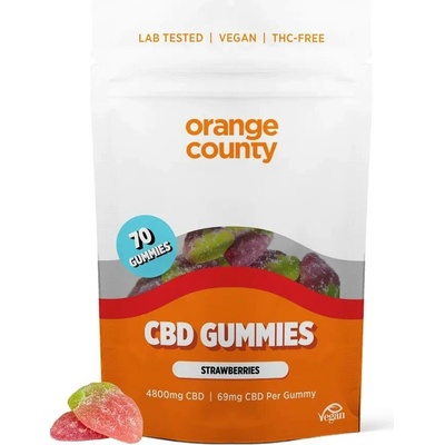 Orange County CBD Gummies Strawberries 550 g