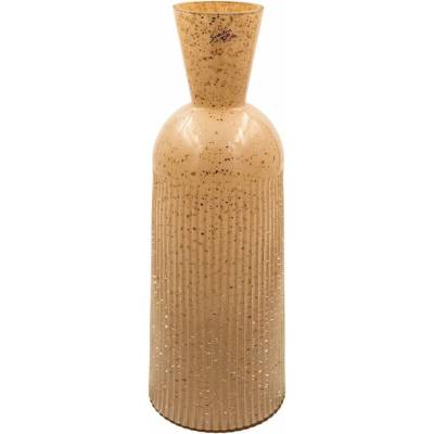 Sandra Rich Sklenená váza Glissa, 30 cm, karamelová, 19064-30-29