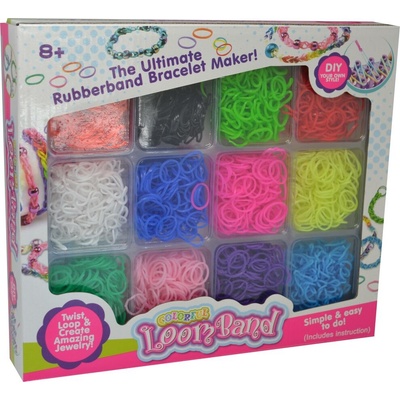 LOOM BAND Sada DIY - Střední 2400 Gumiček