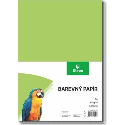 Stepa Papír barevný A4 / 80 g / 100 listů / sv.zelená