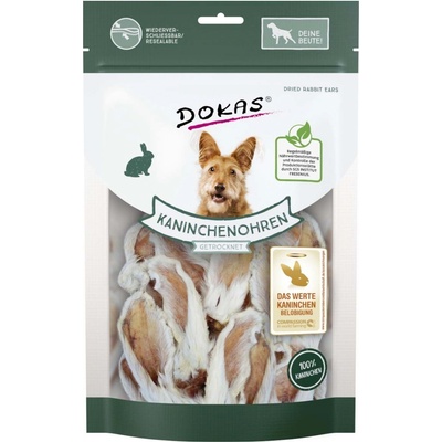 Dokas sušené králičí uši se srstí 7 x 100 g 100 g
