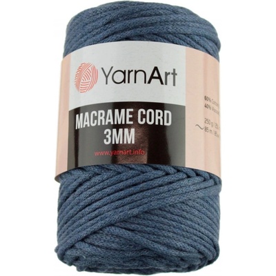 Macrame Cord 3 mm 761 modrošedá YarnArt