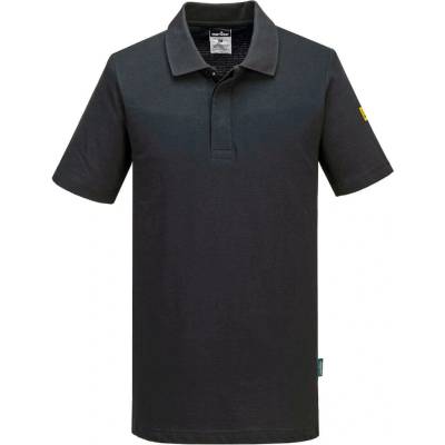 Portwest AS21 Polokošeľa Anti-Static ESD čierna XS
