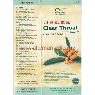Mišpulníkový sirup Clear Throat syrup 150 ml