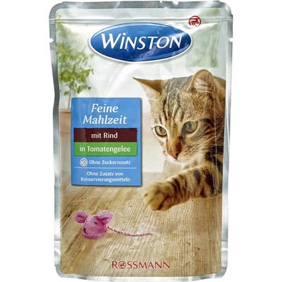 Winston Cat s hovězím v rajčatovém želé 100 g