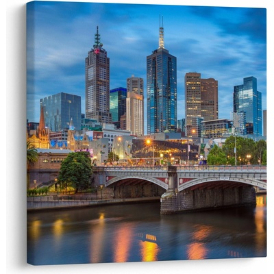 Obraz mesta Melbourne, jednodielne 50x50 cm