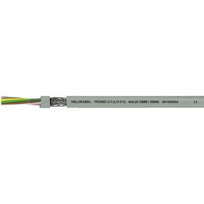 Helu 20010-500 dátový kábel LiYCY 14 x 0.14 mm² sivá 500 m