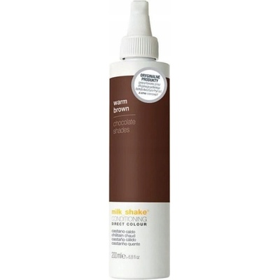 Milk Shake Direct Warm Brown – barvicí kondicionér bez amoniaku, 200 ml