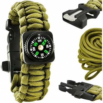 TFY SV6063 Vodotěsný náramek Survival s příslušenstvím 5v1 zelená – Hledejceny.cz