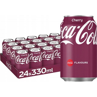 Coca Cola Cherry plech 24 x 330 ml
