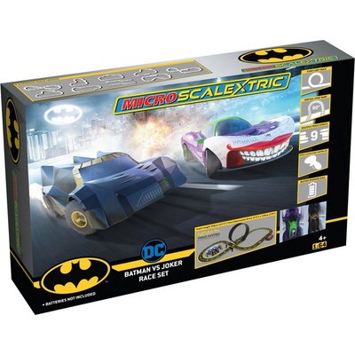 SCALEXTRIC MICRO G1155M Batman vs Joker Battery Powered 1:64