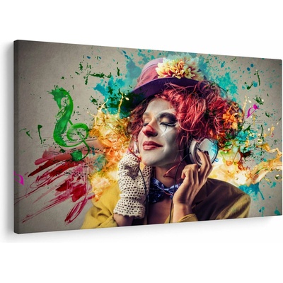 Obraz - Umelkyňa so slúchadlami, jednodielne 150x100 cm