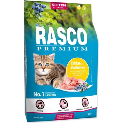 RASCO Premium Krmivo pro koťata Chicken blueberries 2 kg – Hledejceny.cz