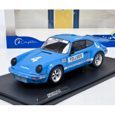 Solido Porsche 911 IROC #4 FOLLMER IROC RIVERSIDE 1974 modrá 1:18