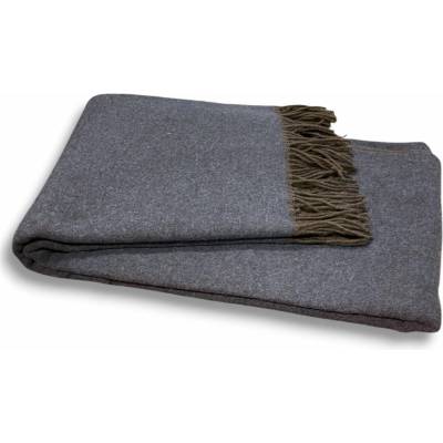 Balkanova Kašmírová deka Egea merino 16 půlnoční modř EXTRA JEMNÁ 190x140