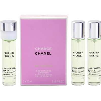 Chanel Chance Twist and Spray 3 Refills toaletní voda dámská 3 x 20 ml